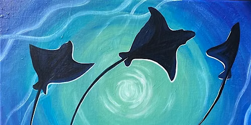 Join us for this Ocean themed Ray of Light paint and sip painting event.