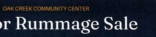 OCCC Indoor Rummage Sale