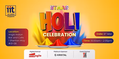 Holi Hungama with IITAAS- Colors, Food, & Fun