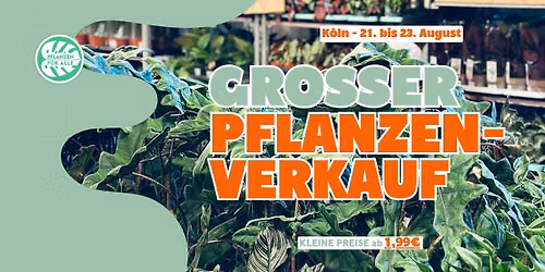 Gro\u00dfer Pflanzenverkauf - K\u00f6ln