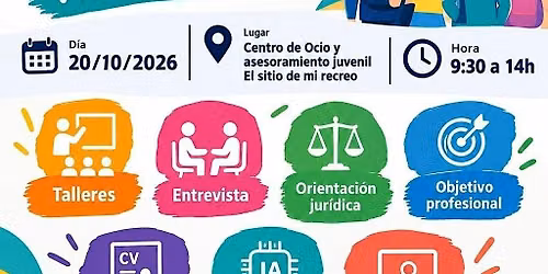 Feria de entidades de empleo de Villa de Vallecas.