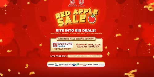 RED APPLE SALE at Robinsons Manila!