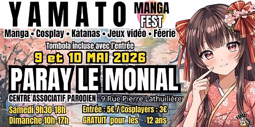 YAMATO MANGA FEST - PARAY LE MONIAL 2026