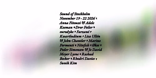 SOUND OF STOCKHOLM 2026