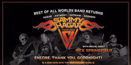 Sammy Hagar with Rick Springfield