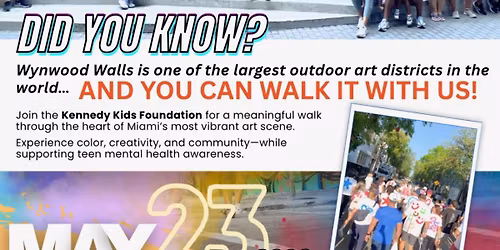 4th Annual Kennedy Kids Foundation Paint Walk for Teen Mental Health & Suicide Prevention