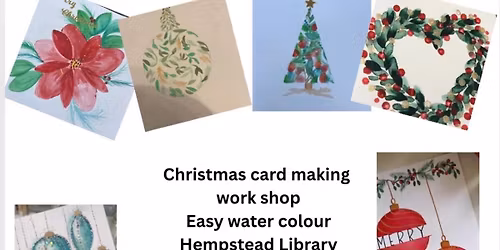 Christmas Card Making workshop