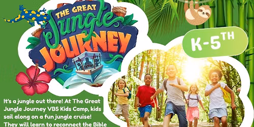 VBS Kids Camp: The Great Jungle Journey \ud83e\udd92\ud83c\udf34\ud83c\udf3a
