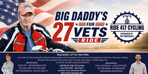 Big Daddy's 27 For Vets Ride
