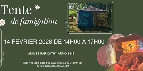 Tente de fumigation \u00e0 L'Atelier Cr\u00e9a'Zen