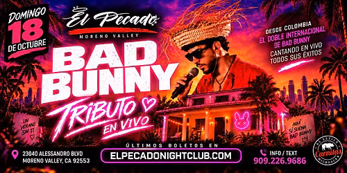 BENITO LIVE TRIBUTE CONEJO MALO EN MORENO VALLEY