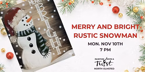 Rustic Snowman Sip & Paint