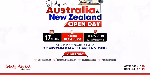 Study in Australia & New Zealand Open Day