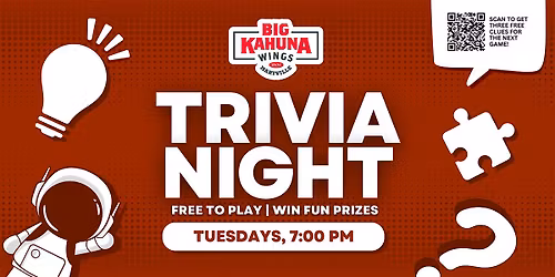 Maryville Trivia Night | Big Kahuna Wings Maryville