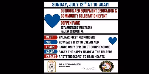 HOLD THE DATE - Halifax Borough, PA Family Friendly Community Celebration Event at Deppen Park