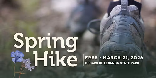 Signature Spring Hike at Cedars of Lebanon State Park