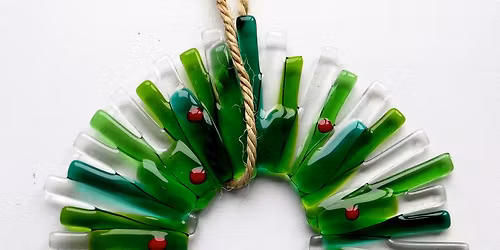 Fused Glass Christmas Wreath with RD Glass