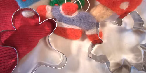 Needle Felt Holiday Cookie Ornament Party