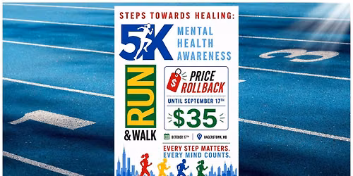 Inaugural Steps Towards Healing for Mental Health Awareness 5K in Hagerstown, MD