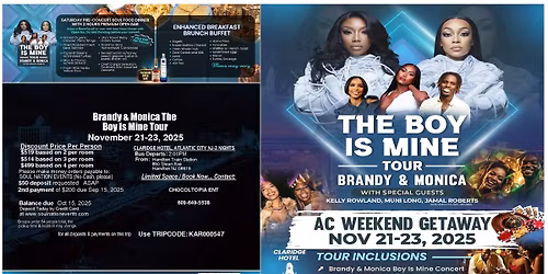 ATLANTIC CITY CONCERT WEEKEND GETAWAY