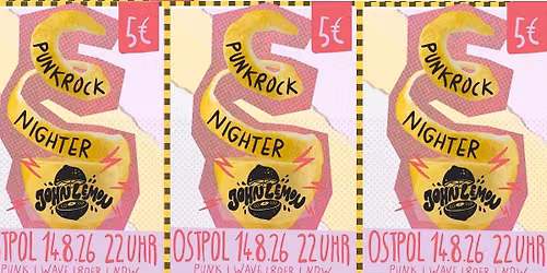PUNKROCK NIGHTER m. JOHN LEMON - PUNK | WAVE | 80s | NDW