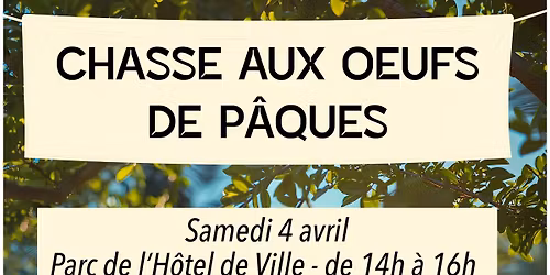 CHASSE AUX OEUFS DE P\u00c2QUES