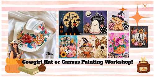 SHAWNEE - Canvas or Cowgirl Hat Painting Workshop