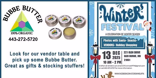 Bubbe Butter at George T. Cromwell Elementary Winter Festival