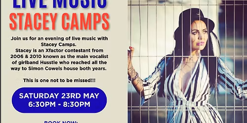 Live music from Xfactor contestant Stacey Camps