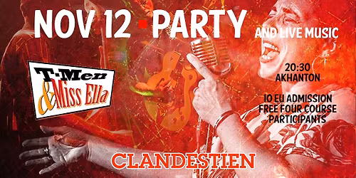 Party with live Music T-Men & Miss Ella!