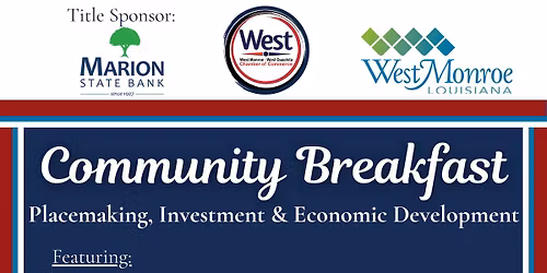 Community Breakfast: Placemaking, Investment & Economic Development