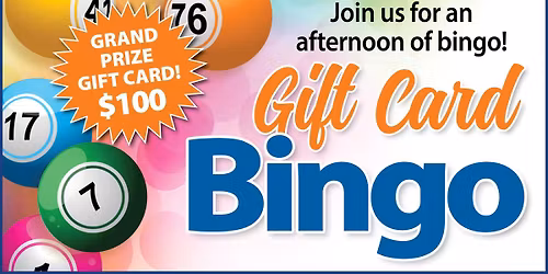 Gift Card Bingo  (Limited Seating! RSVP by May 7)