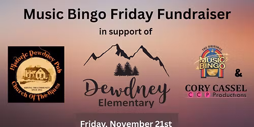 Music Bingo Friday Fundraiser with Cory Cassel in support of the Dewdney Elementary School PAC 