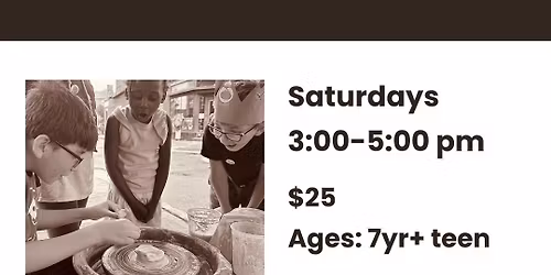 Kids Wheel-Throwing Classes- Ceramics Studio