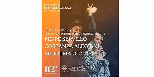 \u201cDi cosa vive l\u2019uomo?\u201d Peppe Servillo, Costanza Alegiani ed orchestra MEJO