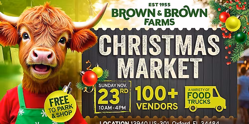 Brown's Christmas Market (FREE to park and shop)