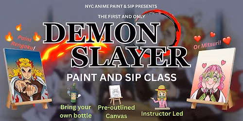 NYC Anime Themed Paint & Sip BYOB