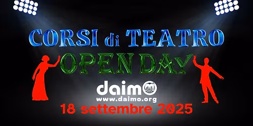 \ud83c\udfad OPEN DAY - Presentazione Corsi di Teatro 2025\/2026 \ud83c\udfad