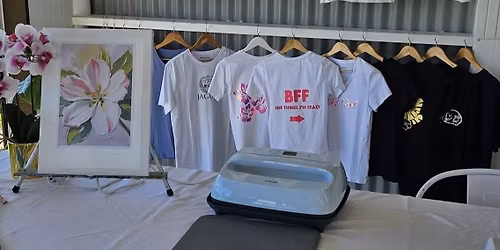 Artvine Paint & Sip - Beer, Wine & Design Custom T-shirt Workshop - The Cargo Brew Hall - Queenstown