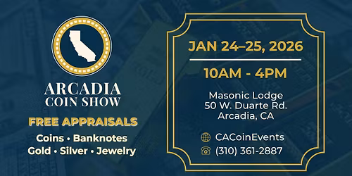 Arcadia Coin, Currency and Collectibles Show