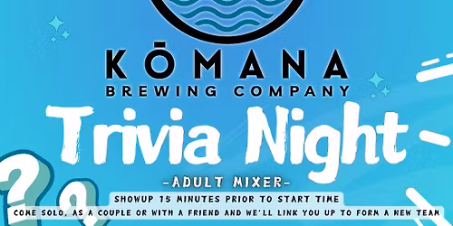 Trivia Nights on Sunday!