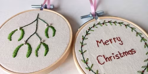 Christmas Ornament Embroidery Workshop