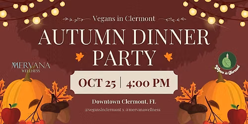 Autumn Dinner Party by Vegans in Clermont