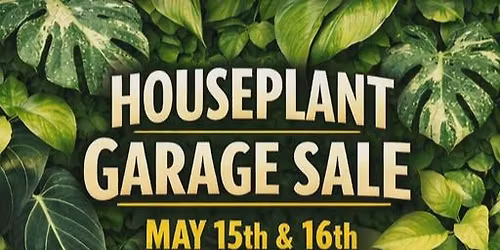 Garage Houseplant Sale - See Details Below