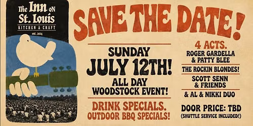 Peace Love & Live Music Woodstock Event