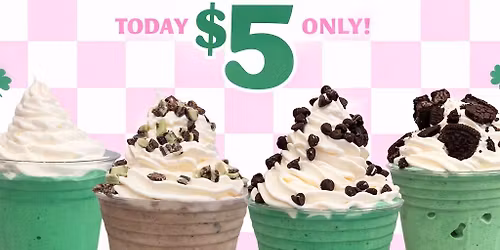 Milkshake Monday $5 Mint Shakes