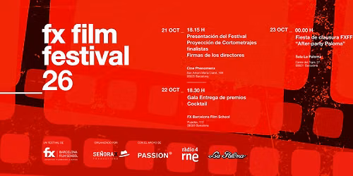 FX film festival 2026 | 5\u00aa Edici\u00f3n \u00b7 El futuro del cine empieza aqu\u00ed.