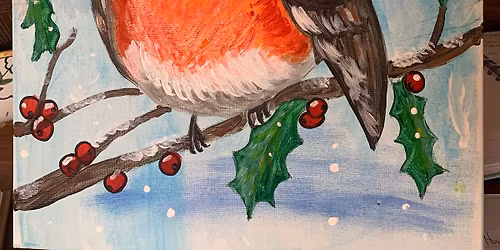 Sip, Paint & Sparkle \u2728- Bobble Hat Robin - The Cosy Bean , Sedgley