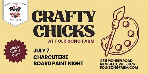 Crafty Chicks: Painting Night (Cool \u2013 charcuterie board!)