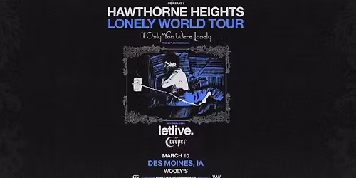 Hawthorne Heights with letlive. and Creeper at Wooly's